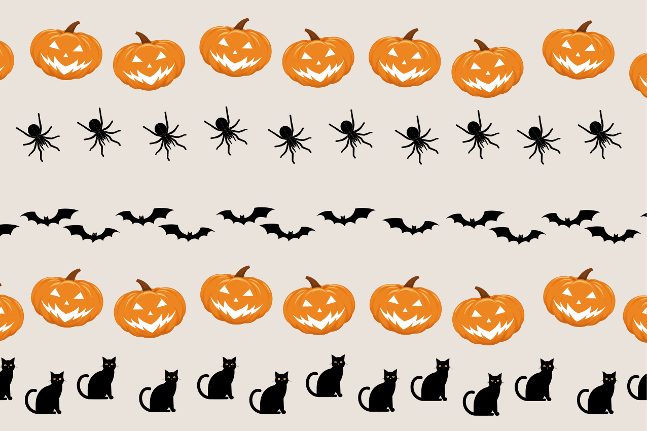 Tovagliette americana halloween gatto ragno zucca - TenStickers
