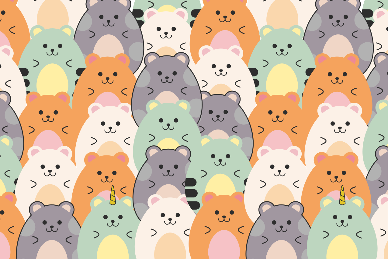Tovaglietta americana infantile facce di animali adorabili - TenStickers