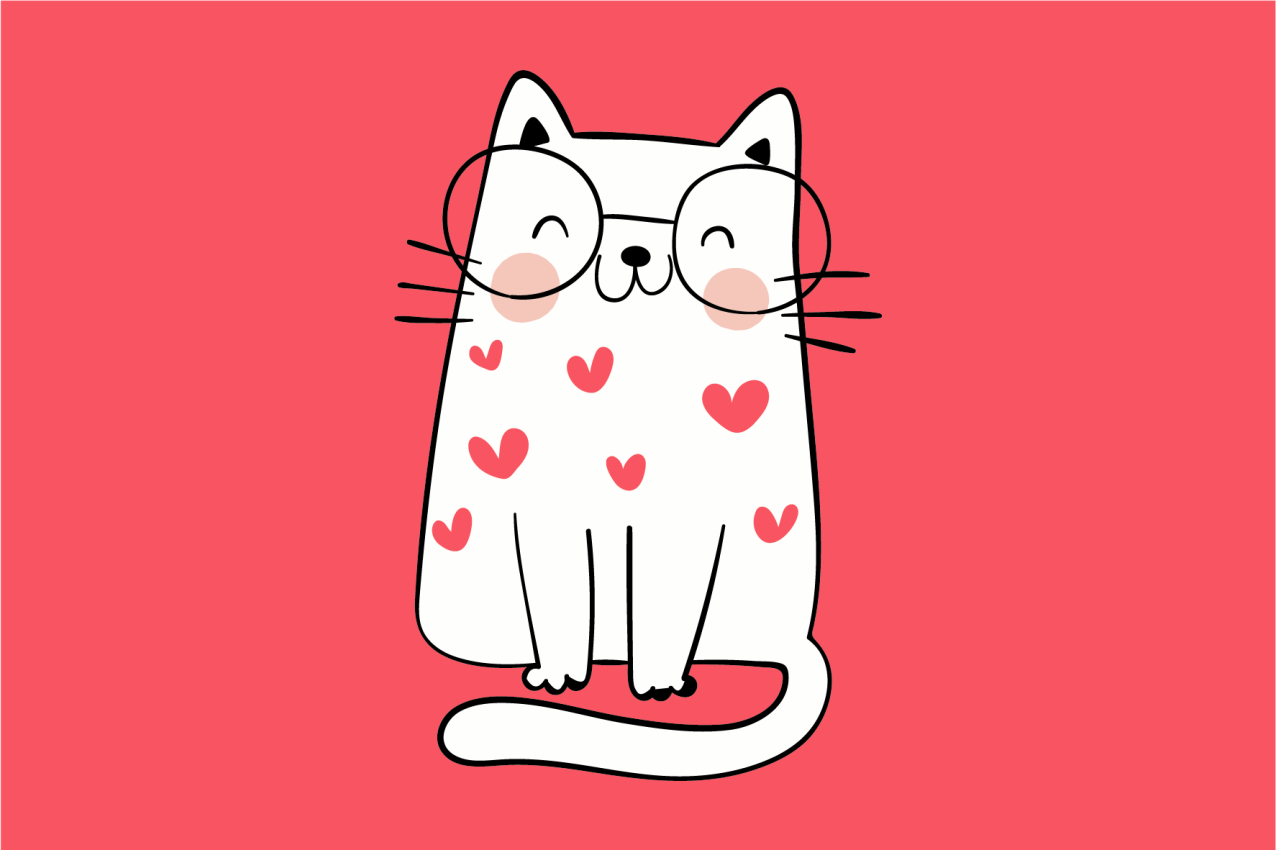 Tovaglietta americana infantile gatto adorabile - TenStickers