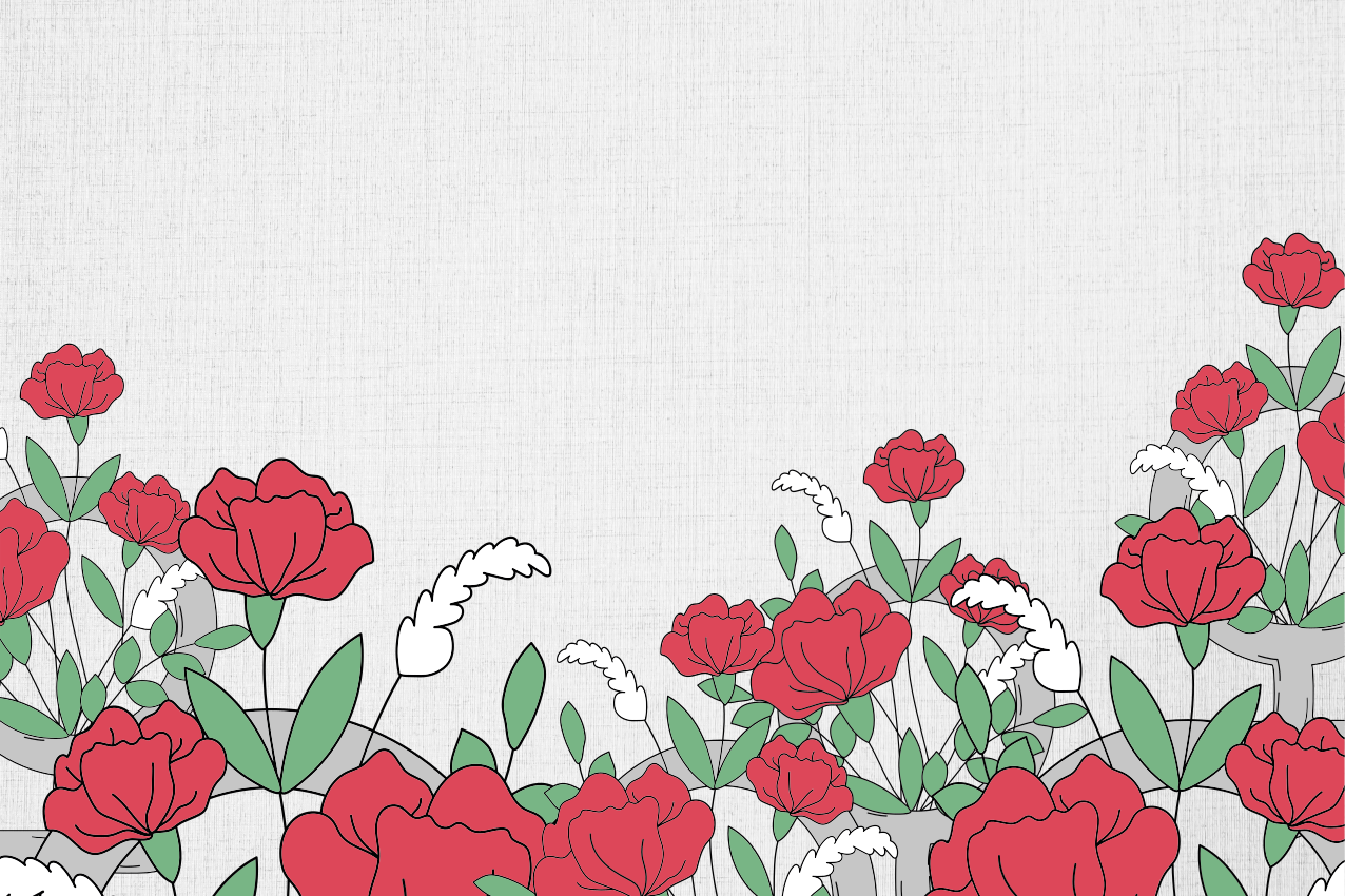 Tovaglietta americana originale motivo floreale con foglie - TenStickers