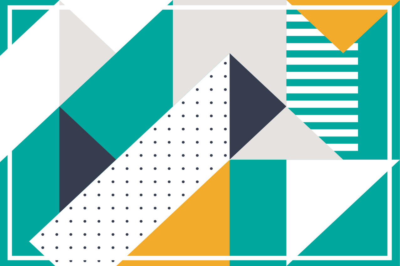 Tovaglietta americana moderna forme geometriche - TenStickers