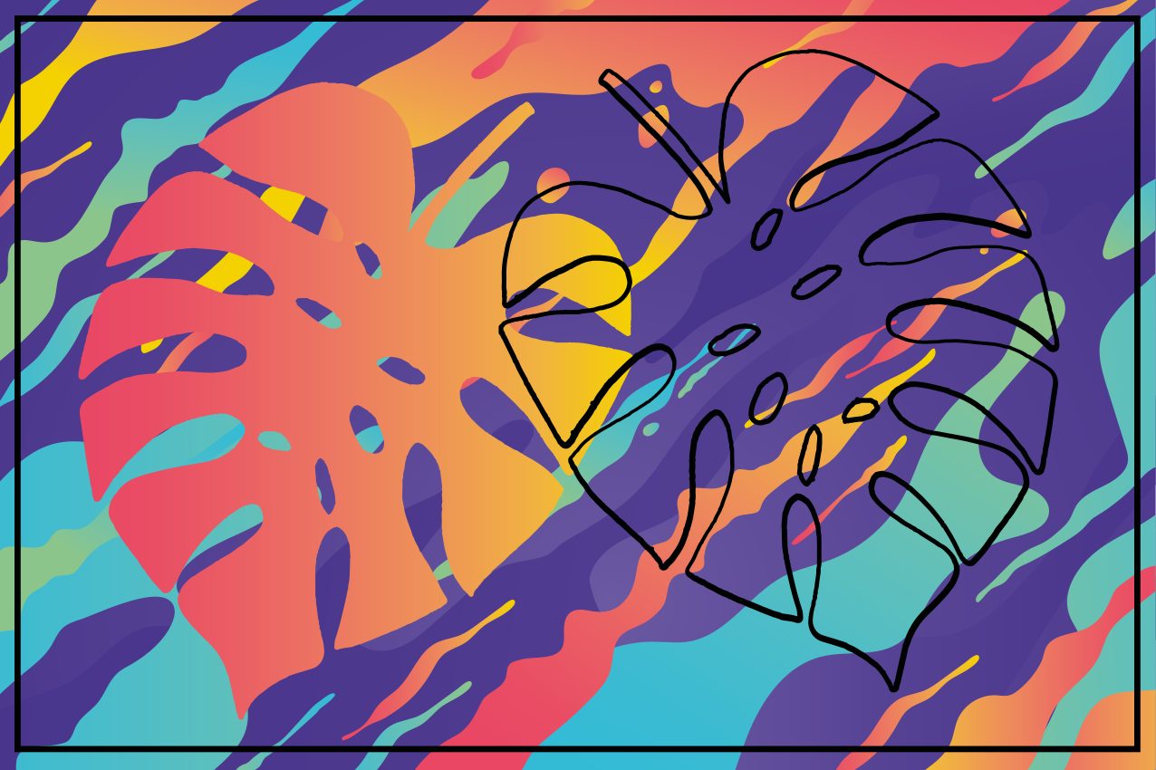 Tovaglietta americana originale motivo foglie colorate - TenStickers