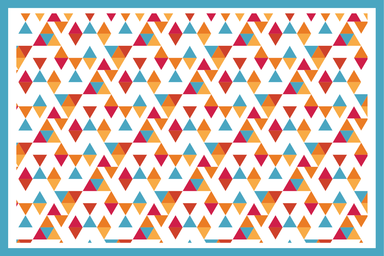 Tovaglietta americana originale disposizione geometrica viva - TenStickers