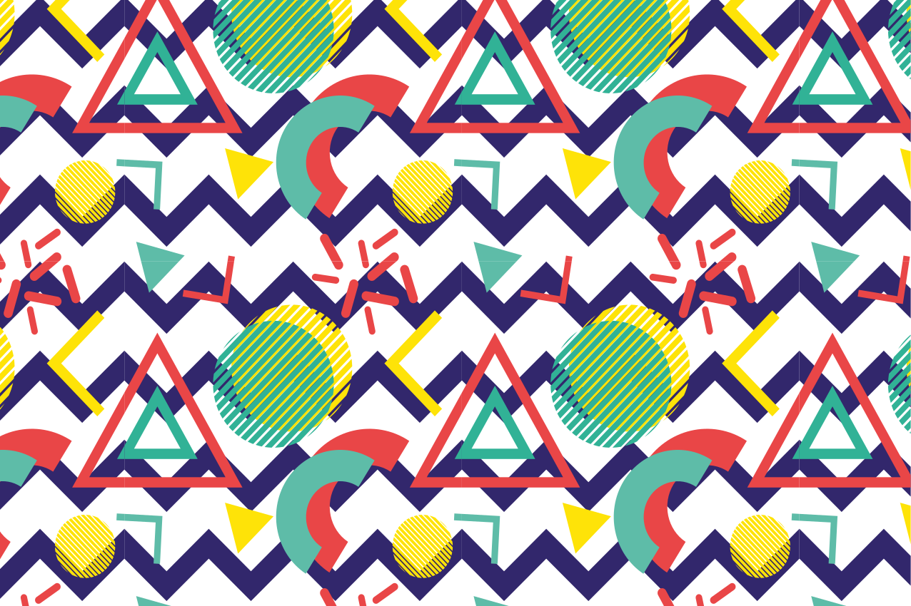 Tovaglietta americana moderna disegno del modello geometrico - TenStickers