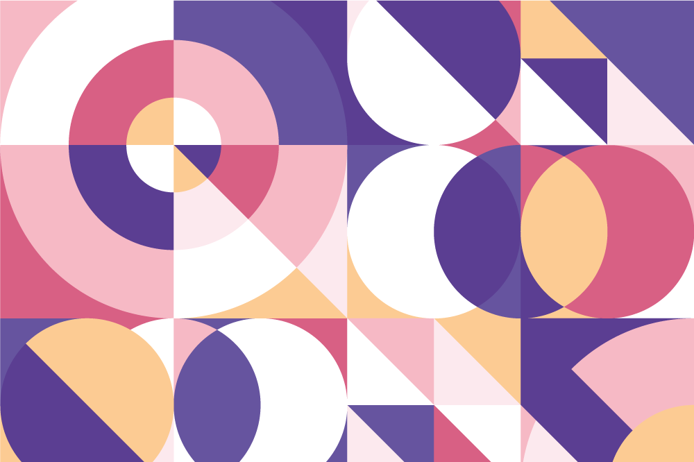 Tovaglietta americana moderna disposizione colori geometrici - TenStickers