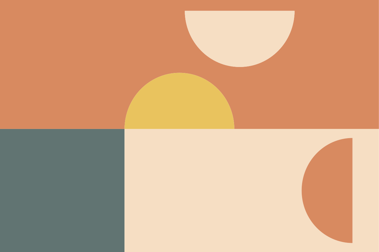 Tovaglietta americana moderna forme geometriche colorate - TenStickers