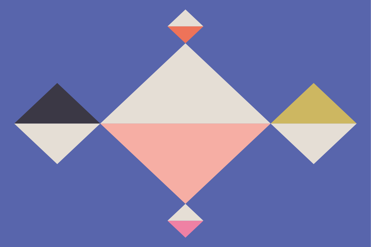 Tovaglietta americana moderna quadrati colorati geometrici - TenStickers