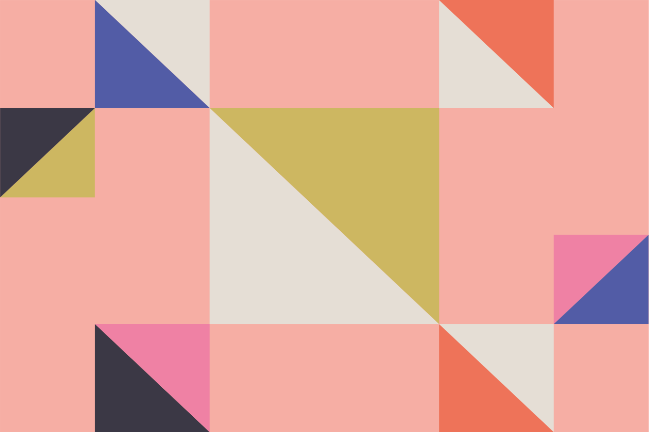 Tovaglietta americana moderna sezioni colorate geometriche - TenStickers