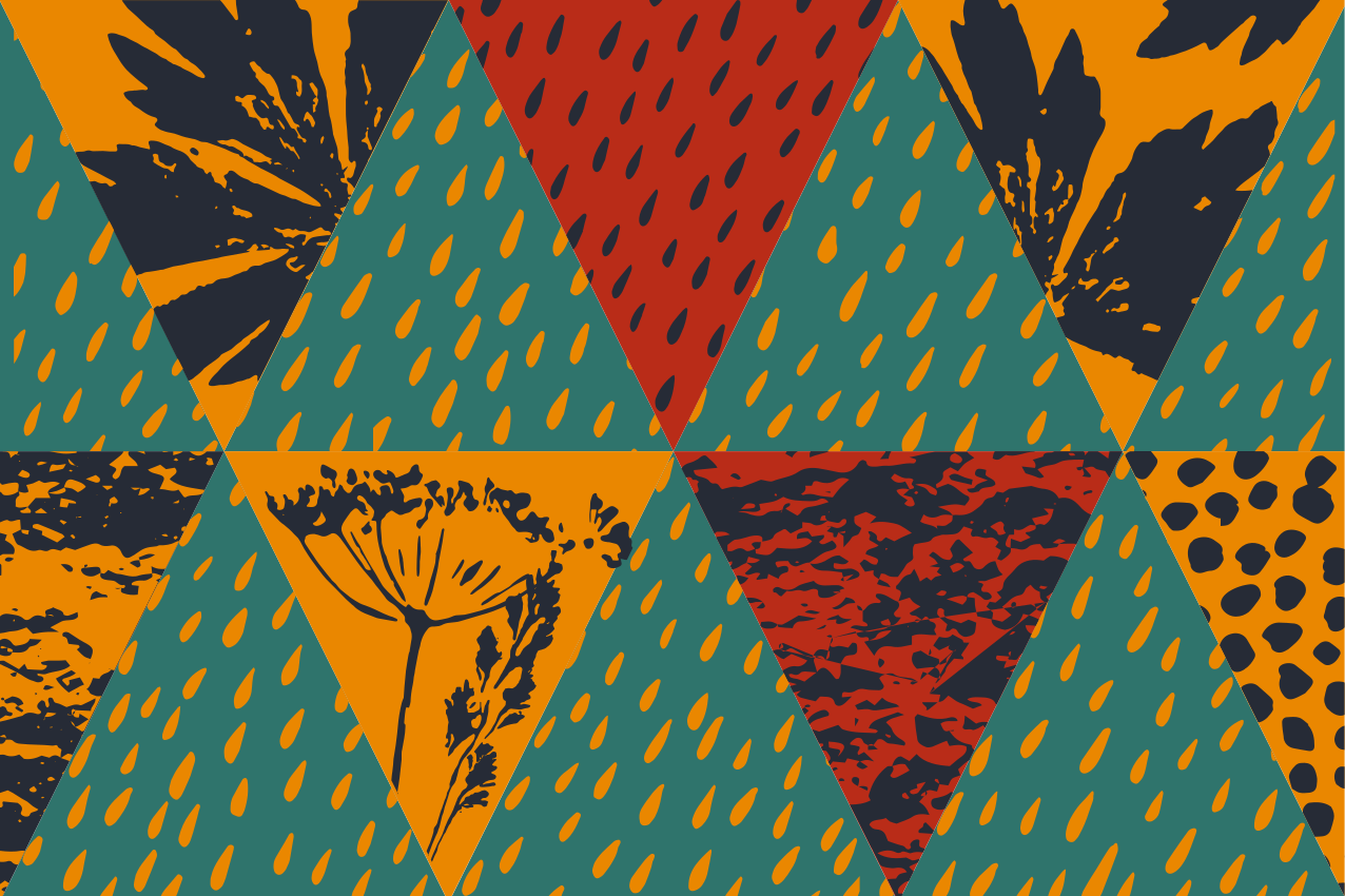 Tovaglietta americana originale motivo geometrico audace - TenStickers