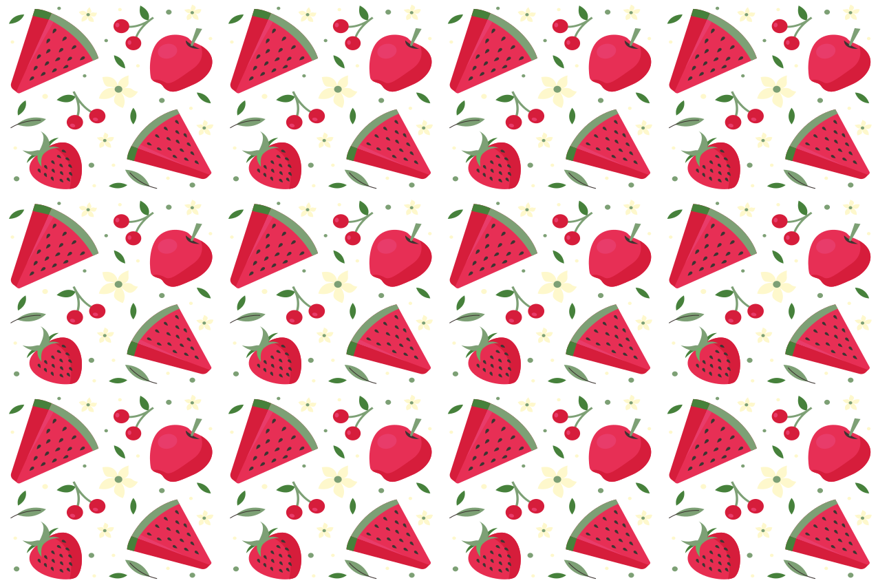 Tovaglietta americana infantile motivo fette di frutta - TenStickers