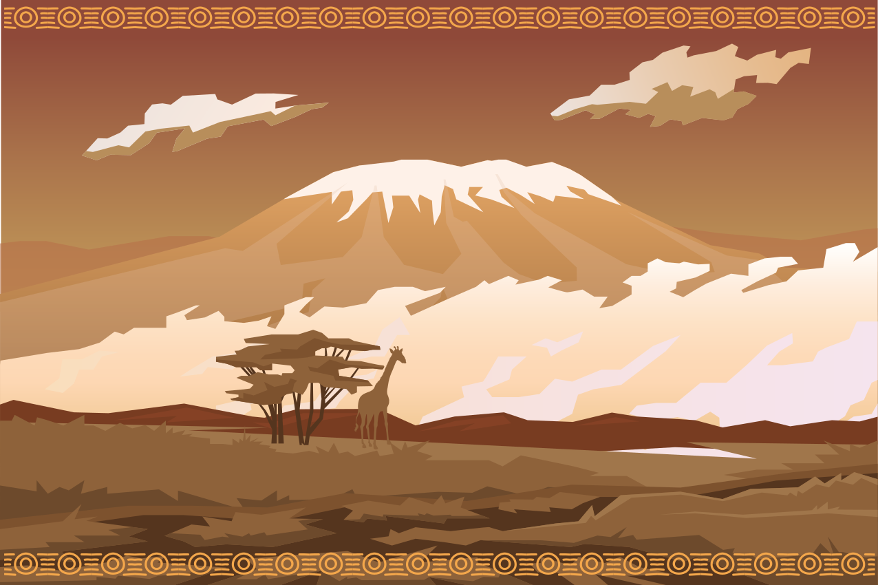 Tovaglietta americana originale paesaggio montano maestoso - TenStickers