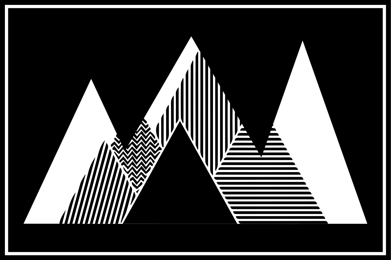 Tovaglietta americana moderna picchi montani eleganti - TenStickers