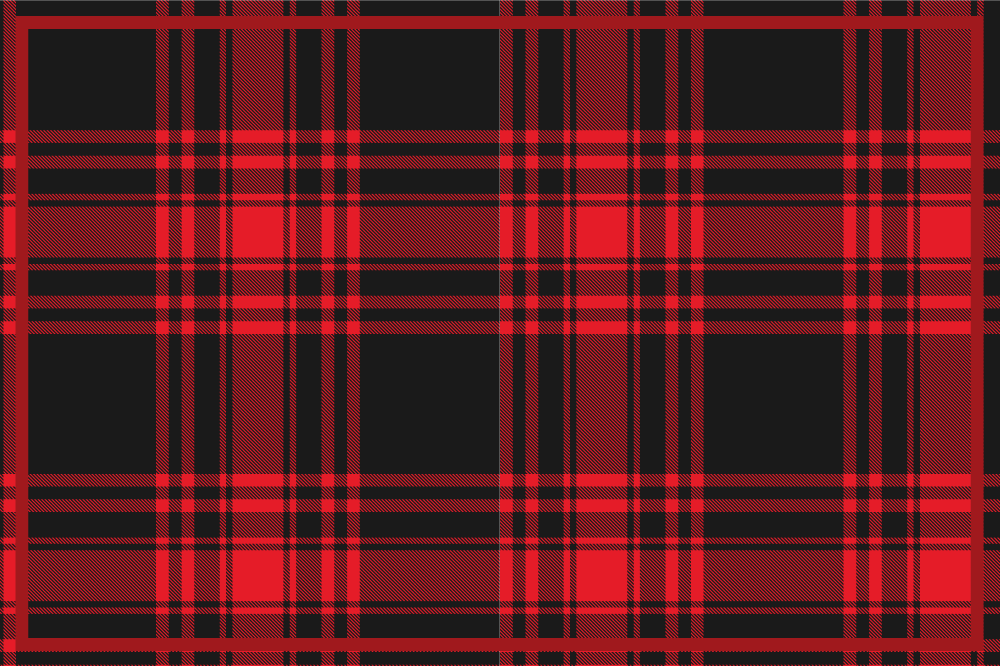 Tovaglietta americana superficie a motivo tartan - TenStickers