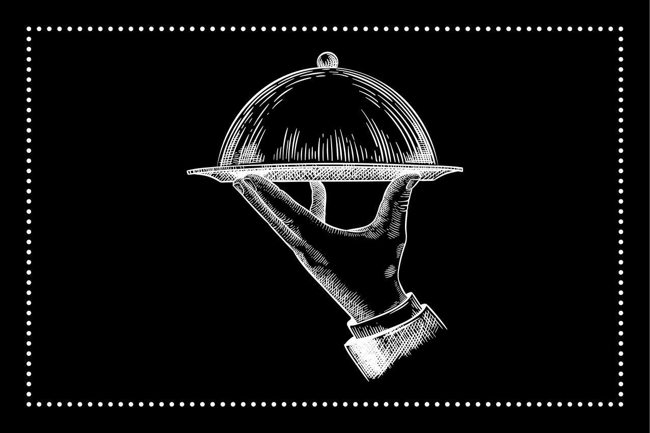 Tovaglietta americana originale mano di servizio elegante - TenStickers