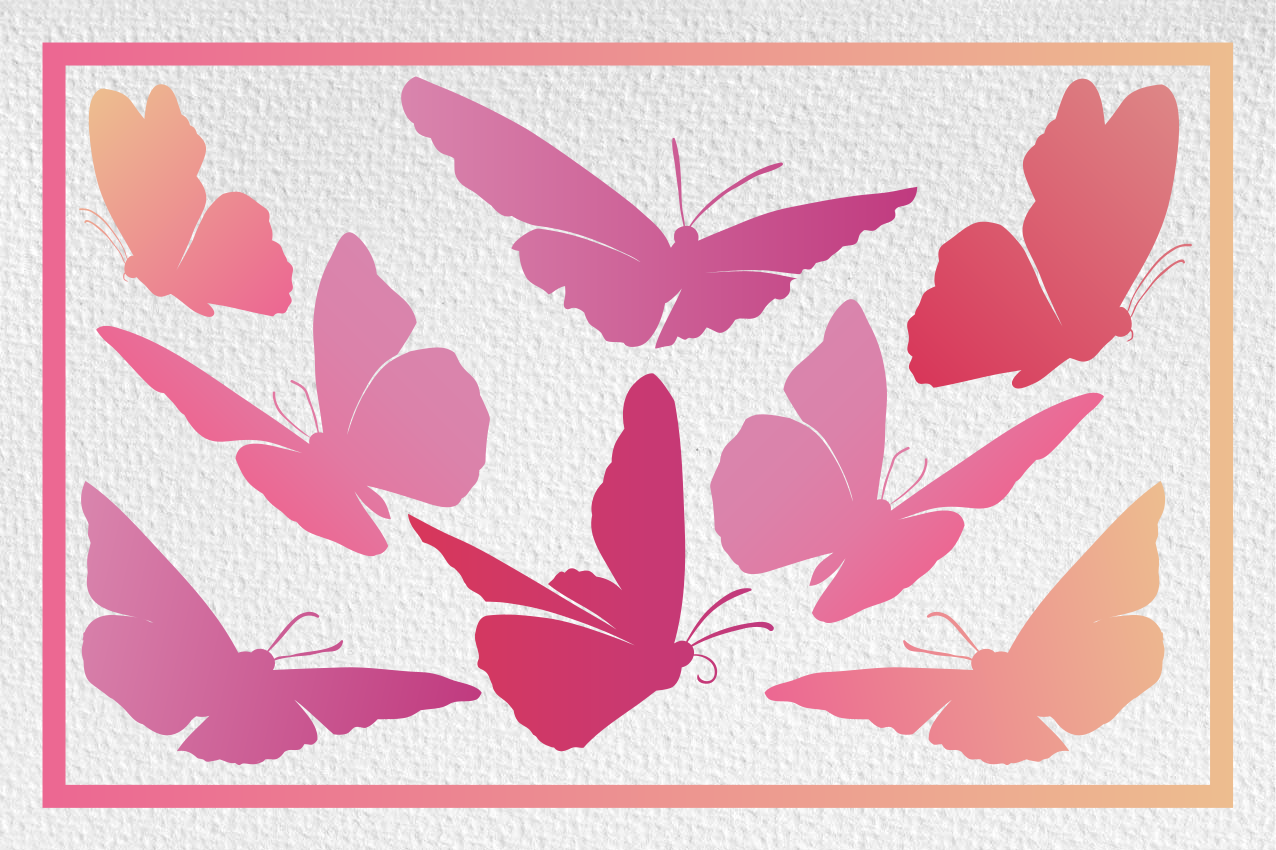 Tovaglietta americana infantile emblema farfalla vivace - TenStickers