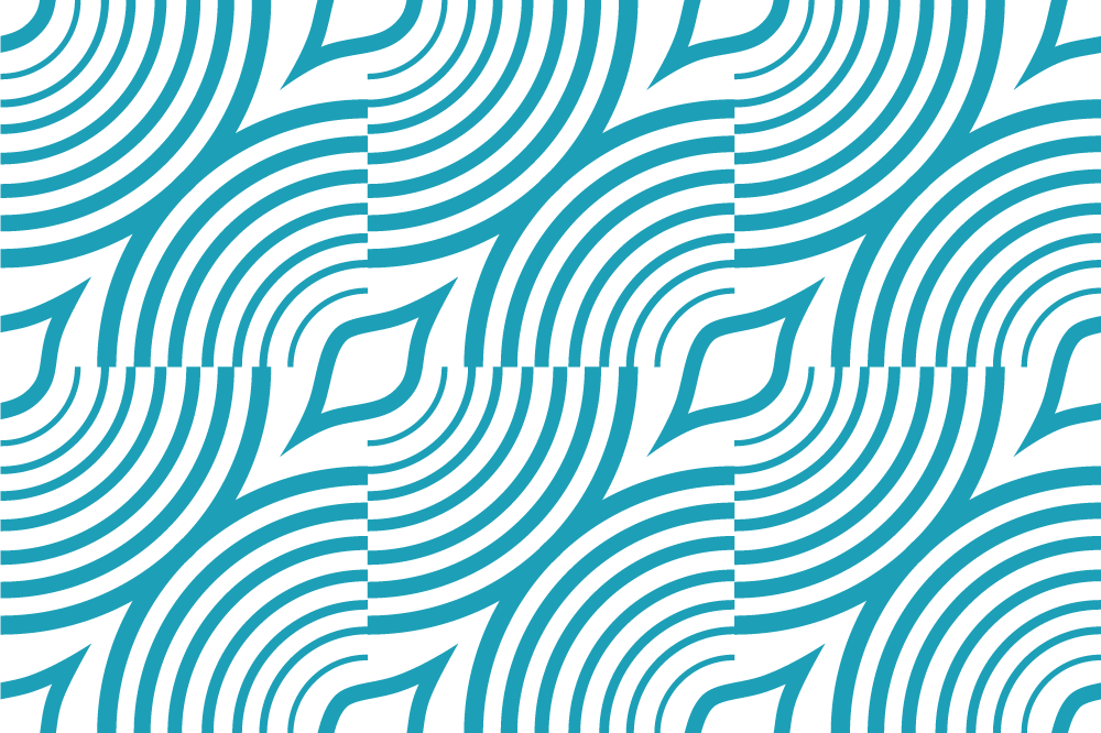 Tovaglietta americana moderna motivo ondulato curvo - TenStickers