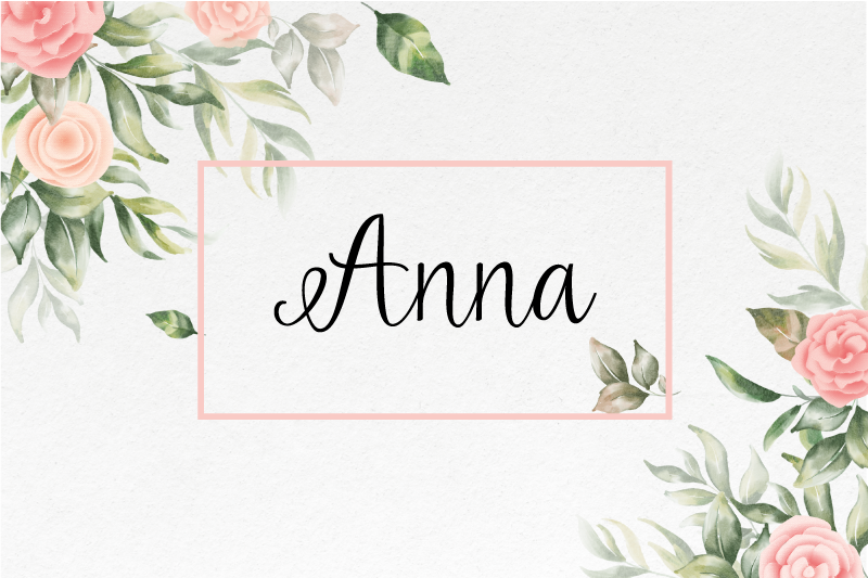 Tovaglietta americana con nome Bellissimi fiori ornamentali - TenStickers