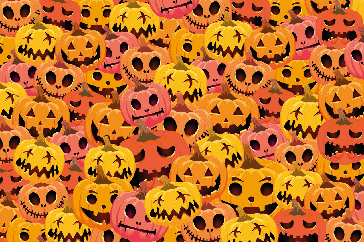 Tovagliette americana Halloween collezione di arte di zucca - TenStickers