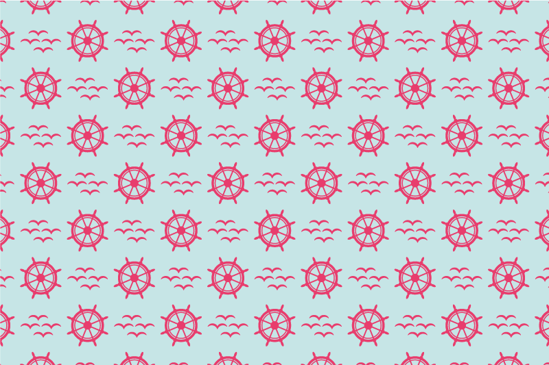 Tovaglietta americana originale timone nautico - TenStickers