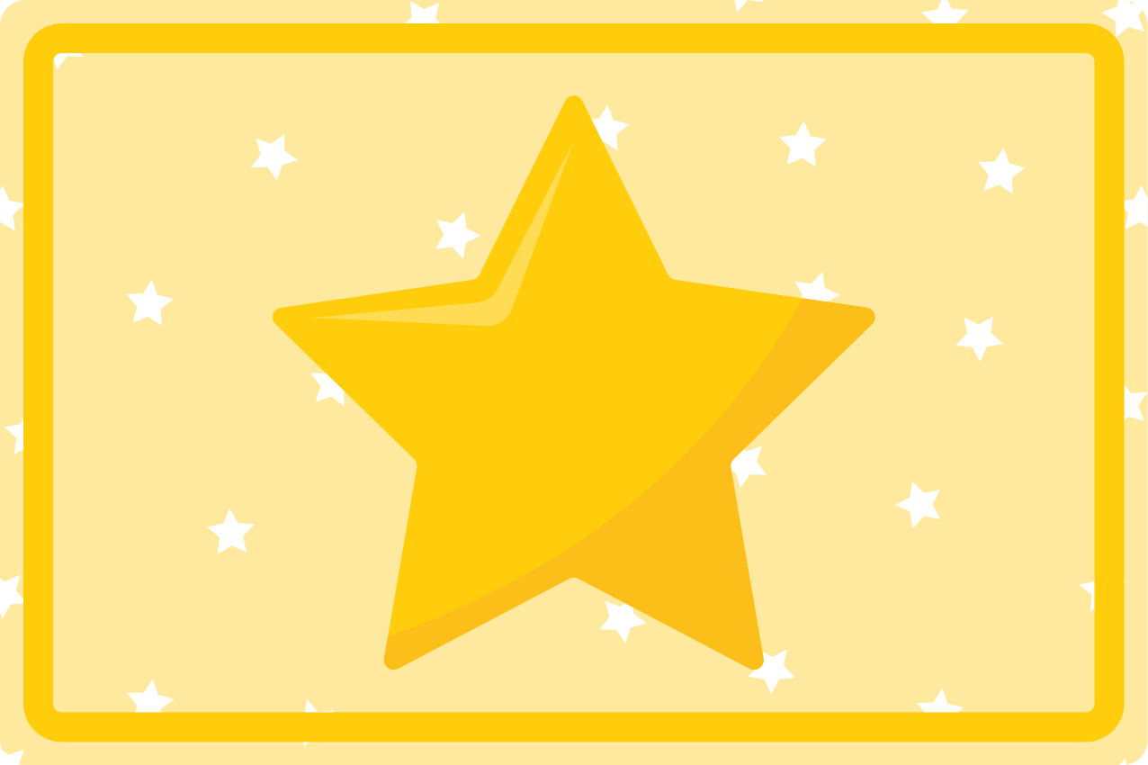 Tovaglietta americana infantile forma stella colorata - TenStickers