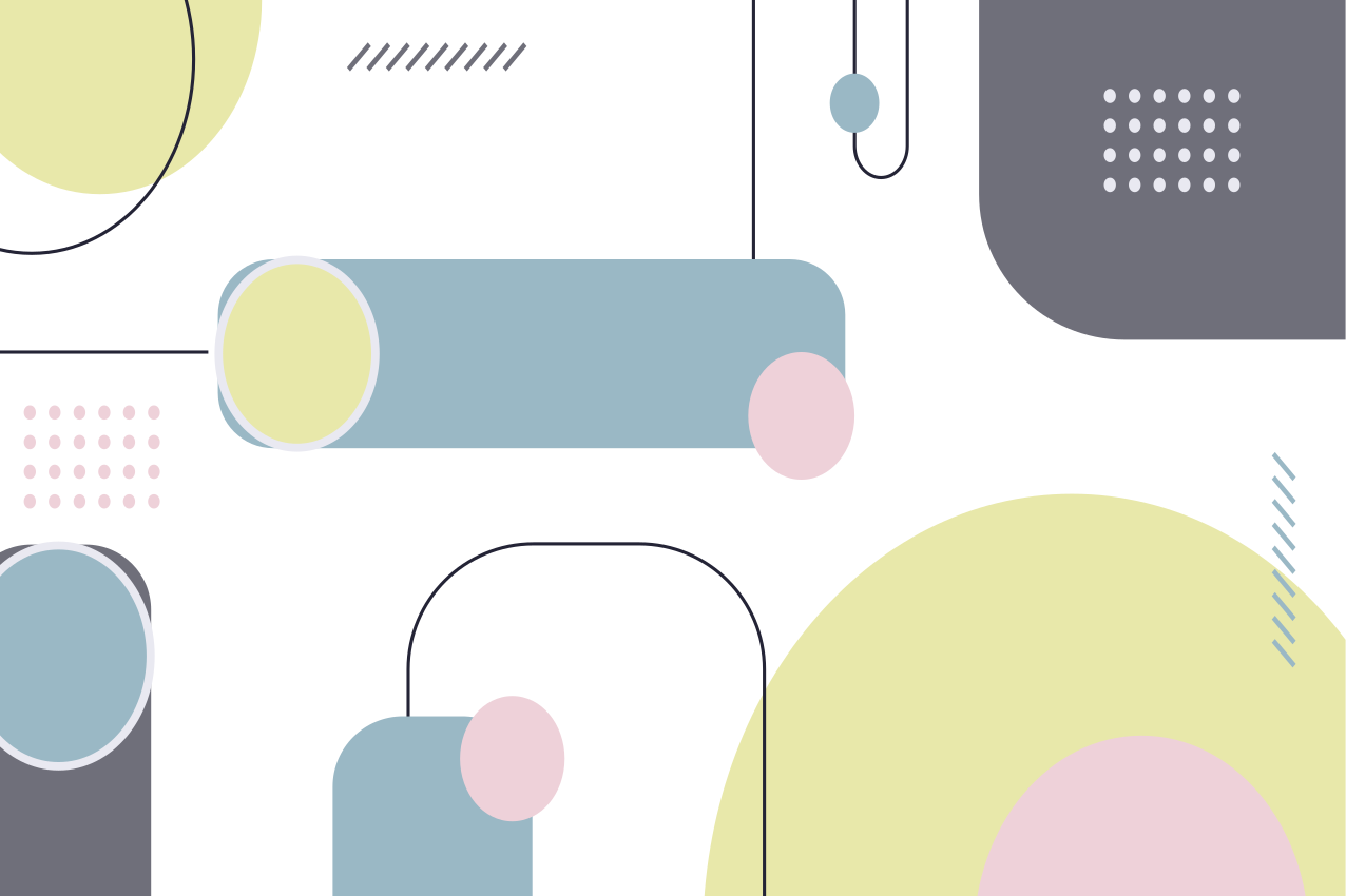 Tovaglietta americana moderna disposizione geometrica - TenStickers