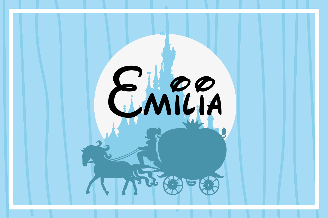 Tovaglietta americana infantile carrozza trainata da cavalli - TenStickers