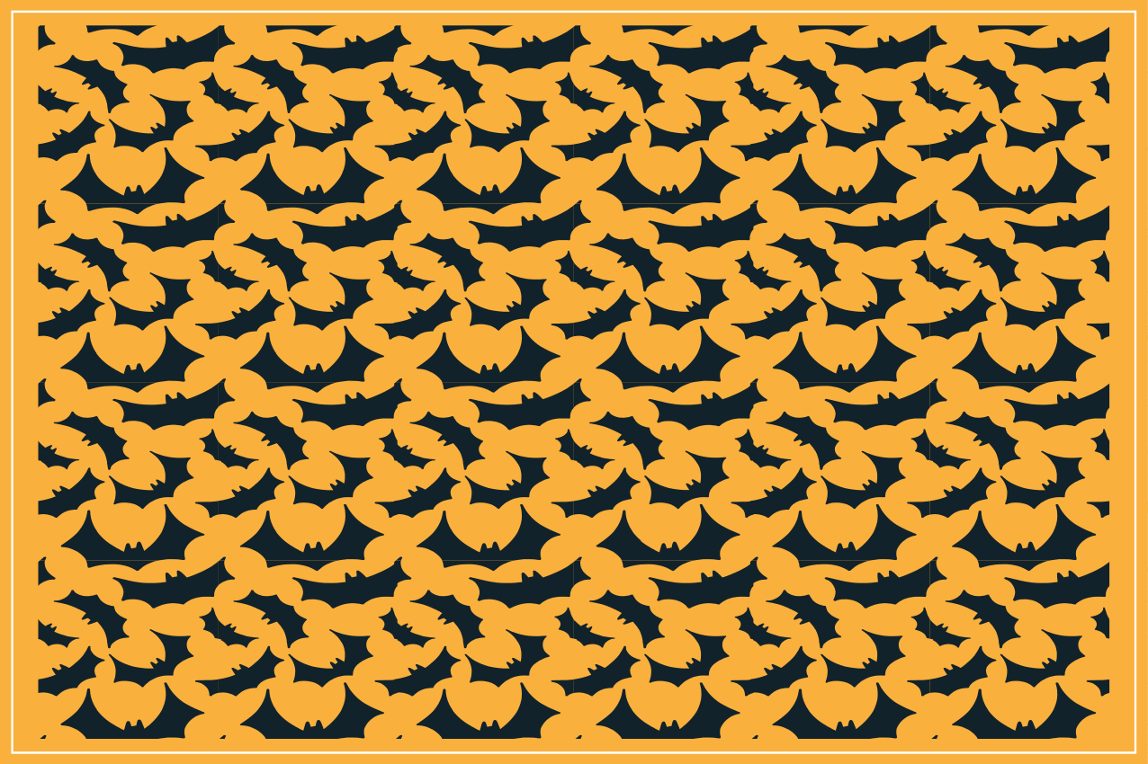 Tovagliette americana halloween motivo pipistrelli - TenStickers