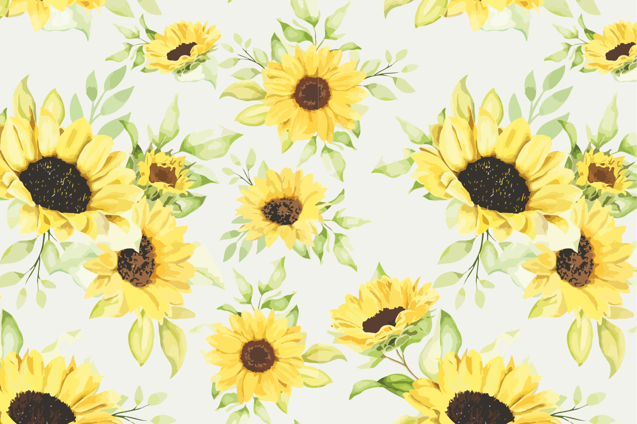 Tovaglietta americana originale motivo girasole - TenStickers