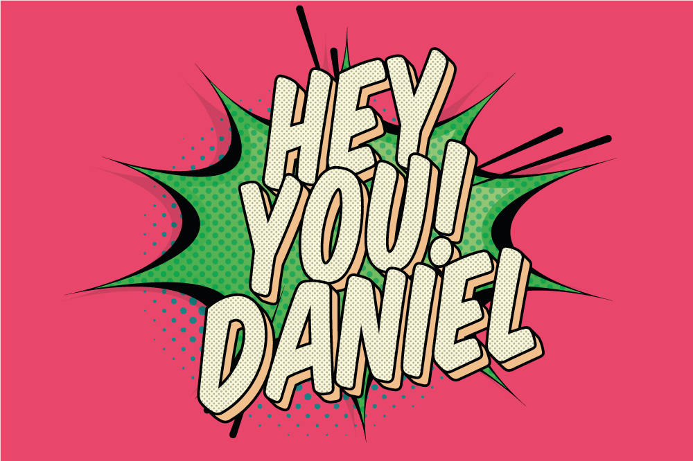 Tovaglietta americana con nome personalizzata - TenStickers