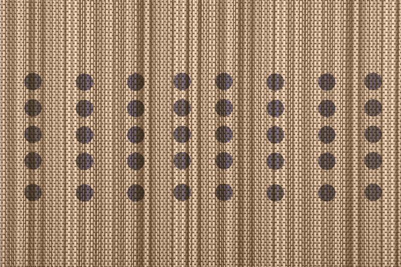 Tovaglietta americana superficie marrone elegante - TenStickers