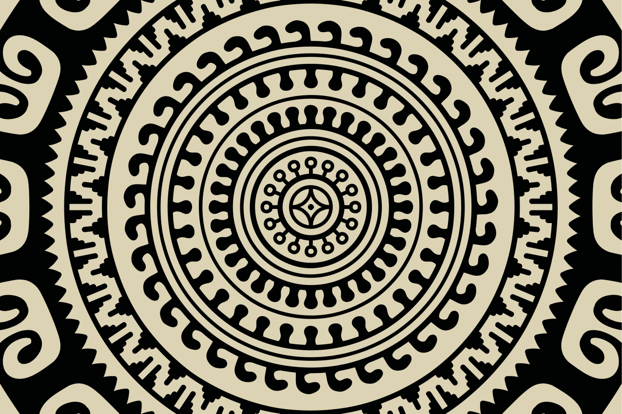 Tovaglietta americana forme circolari a motivi - TenStickers