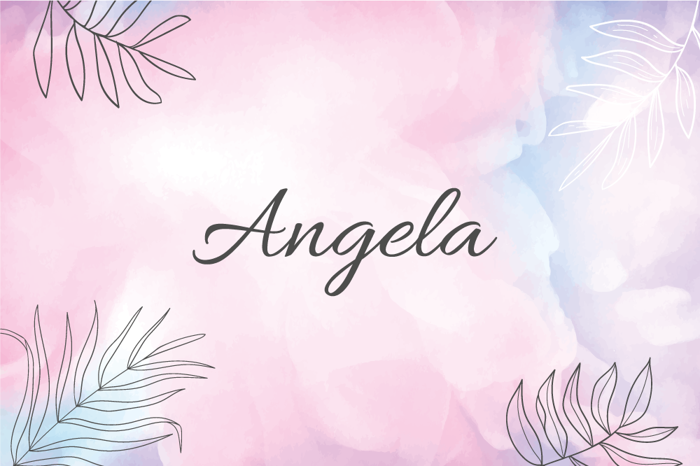 Tovaglietta americana con nome Arte vintage rosa chiaro - TenStickers