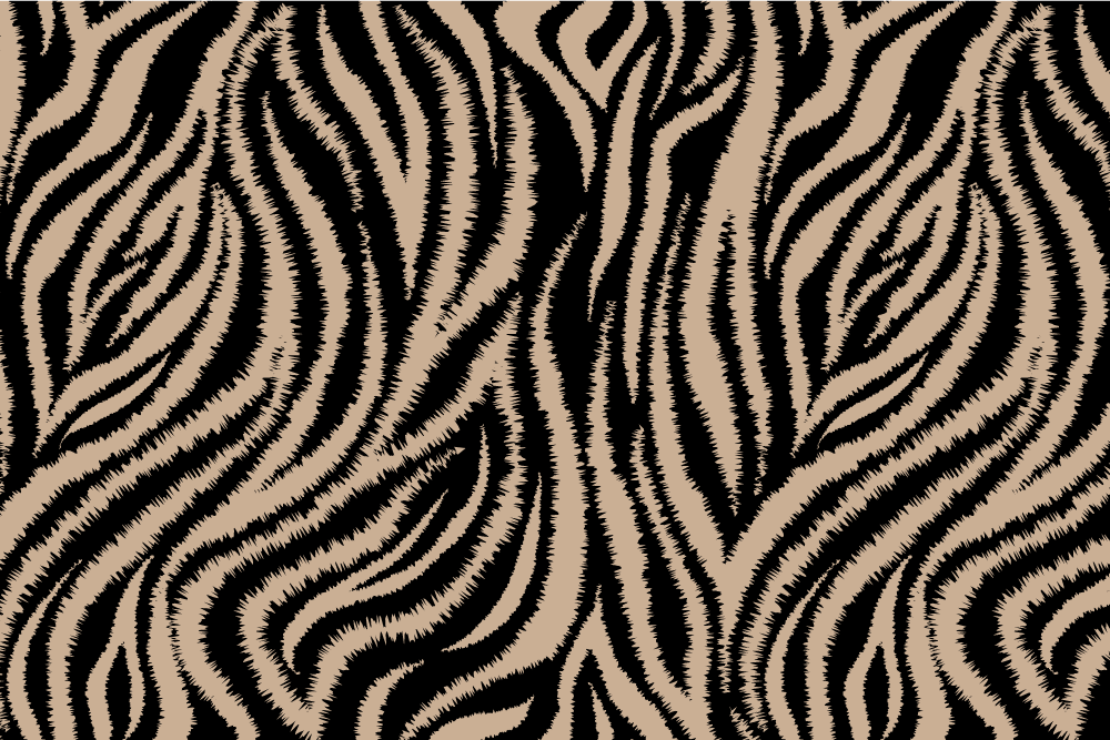 Tovaglietta americana superficie a righe zebra - TenStickers