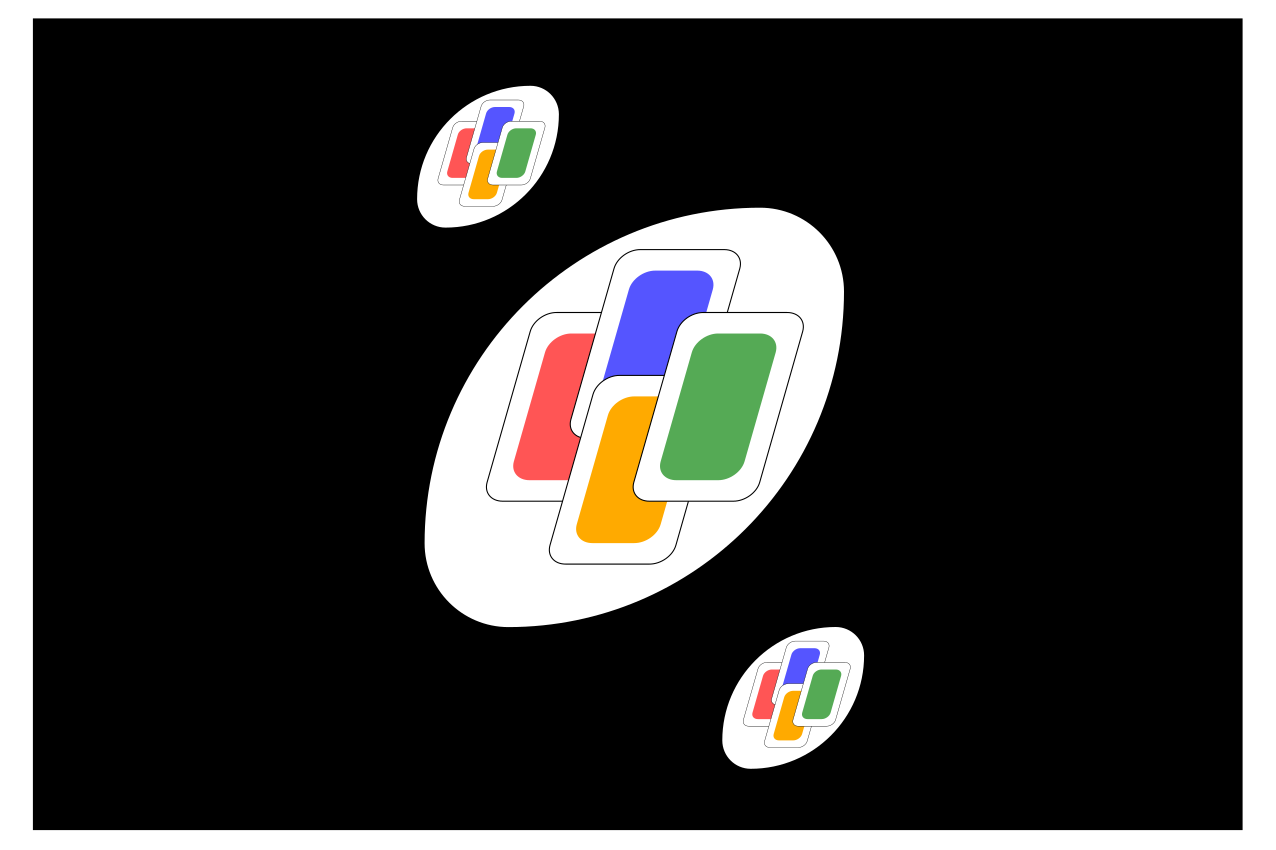 Tovaglietta americana originale figure geometriche vivaci - TenStickers