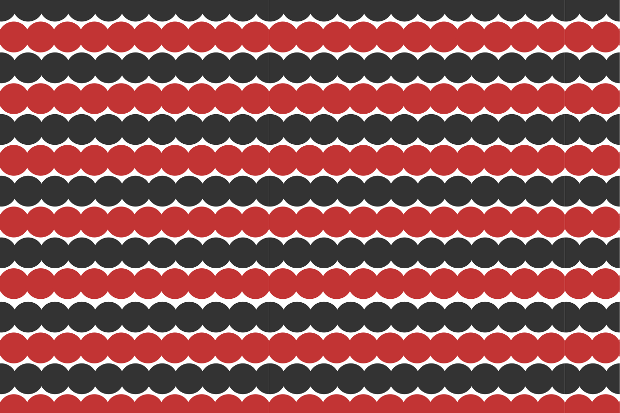 Tovaglietta americana moderna motivo circolare stratificato - TenStickers