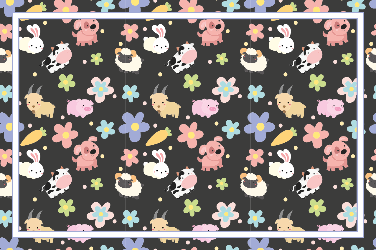 Tovaglietta americana infantile illustrazioni incantevoli - TenStickers