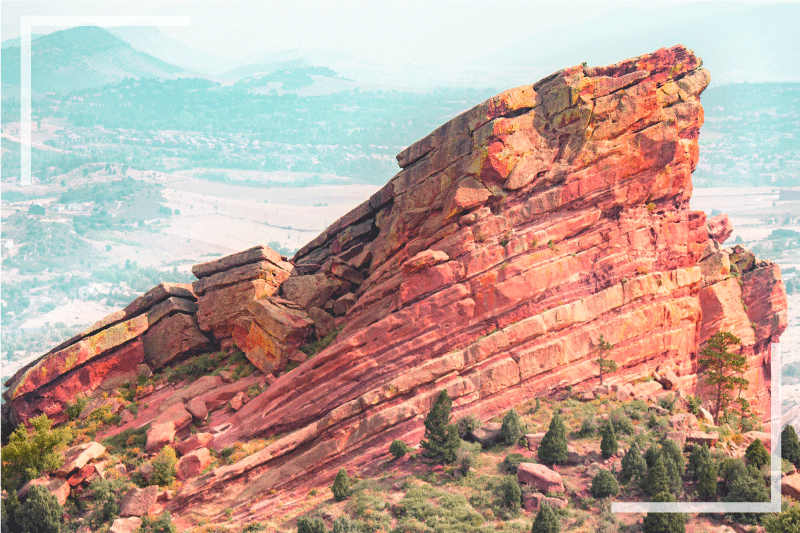 Tovaglietta americana moderna formazione rocciosa maestosa - TenStickers