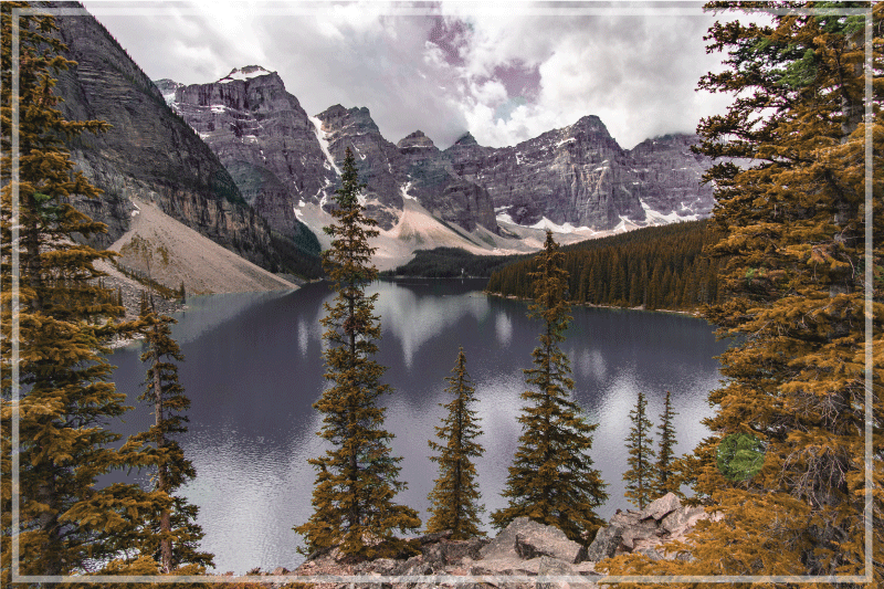 Tovaglietta americana moderna vista montagna panoramica - TenStickers