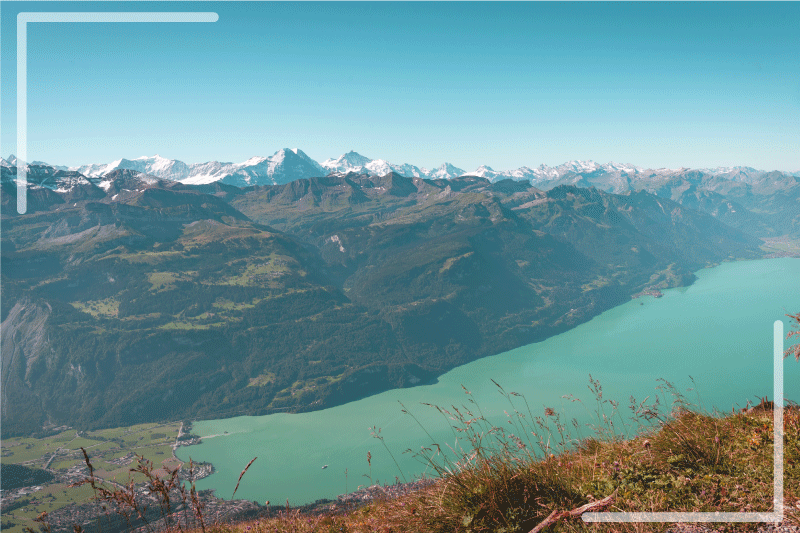 Tovaglietta americana originale montagne innevate - TenStickers