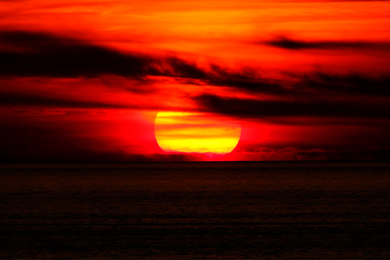 Tovaglietta americana elegante tramonto sul mare - TenStickers