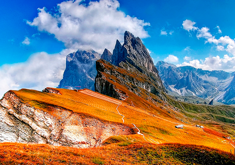 Tovaglietta americana moderna vista panoramica montuosa - TenStickers