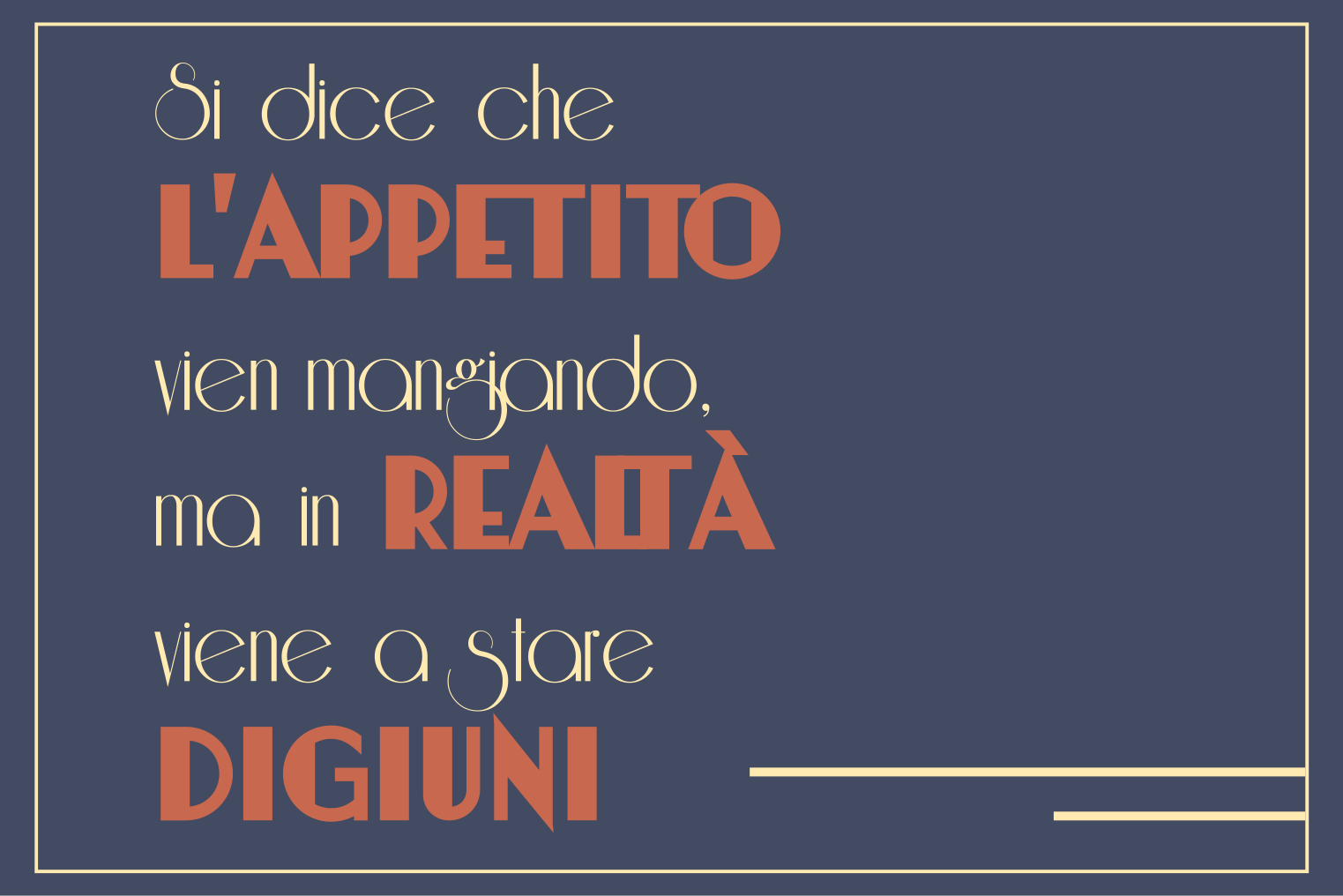 Tovaglietta americana testo frase attore napoli - TenStickers