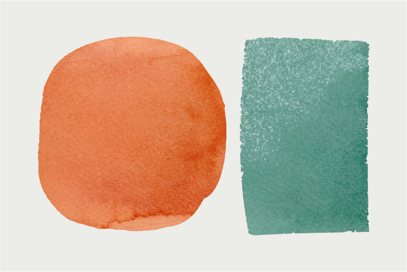 Tovaglietta americana macchie di colore astratte - TenStickers