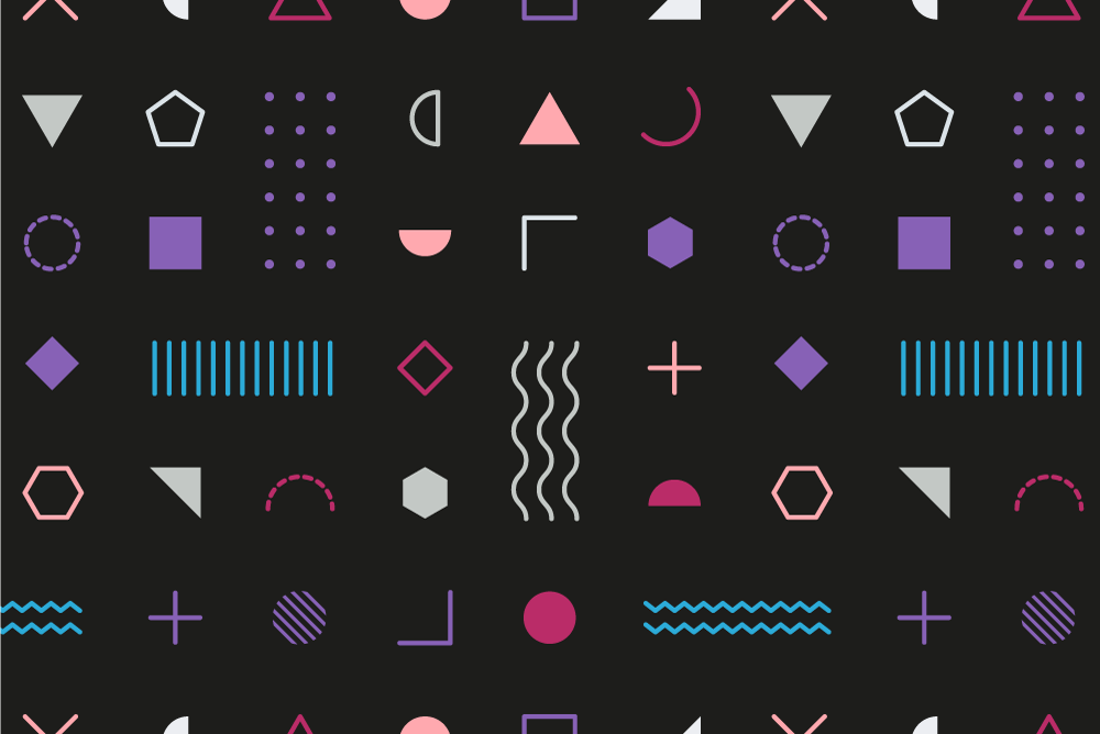 Tovaglietta americana moderna con sfondo geometrico - TenStickers