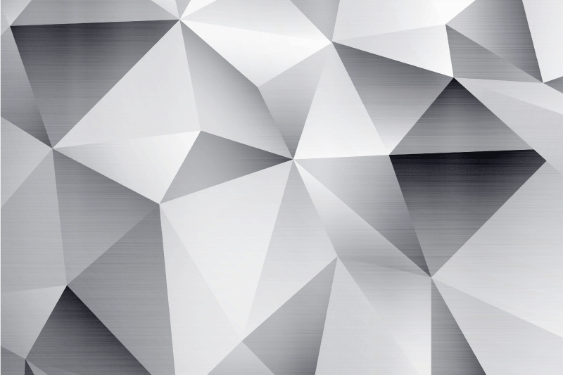 Tovaglietta americana moderna motivo geometrico metallico - TenStickers