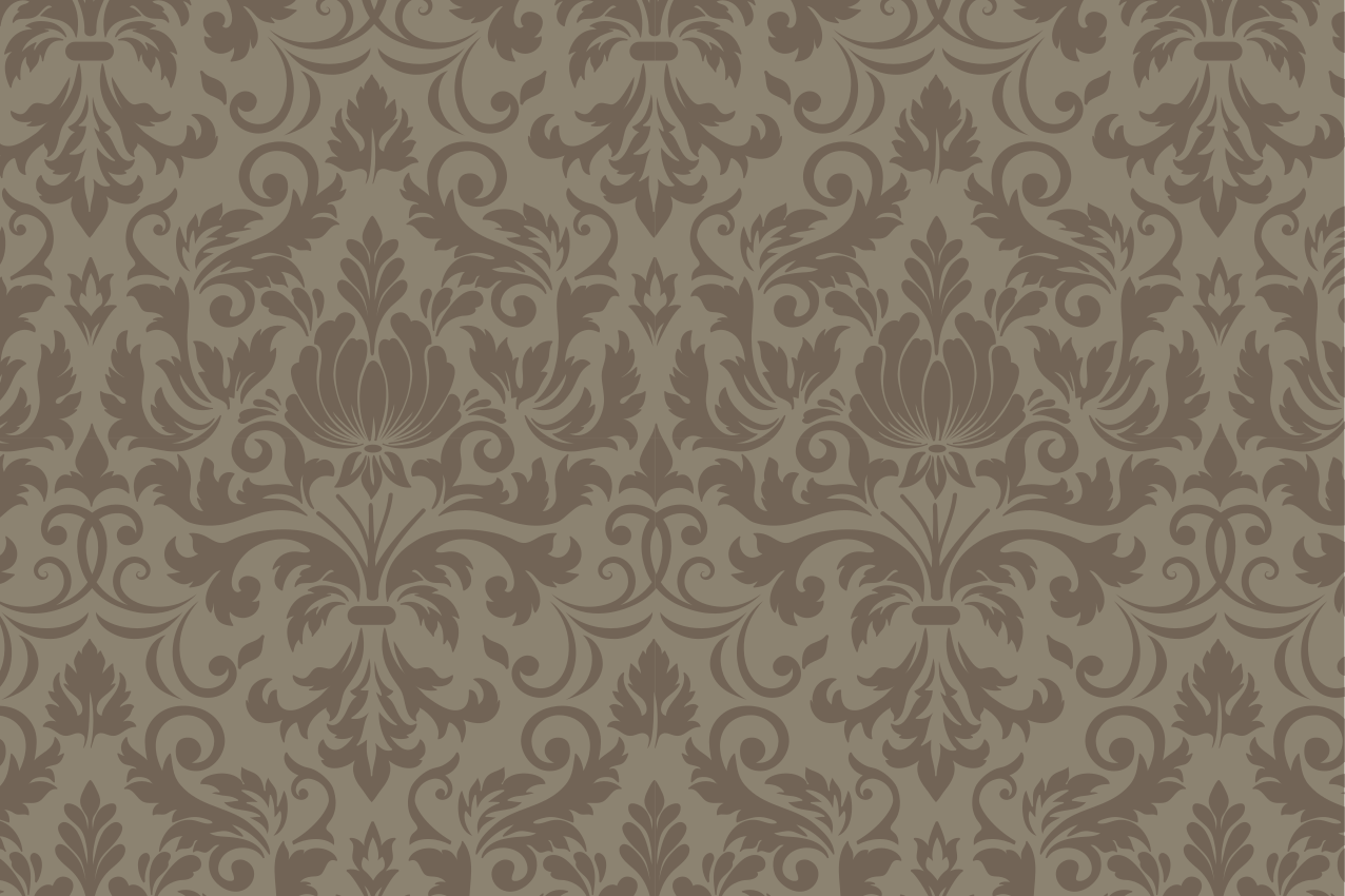 Tovaglietta americana concetto botanico intricato - TenStickers