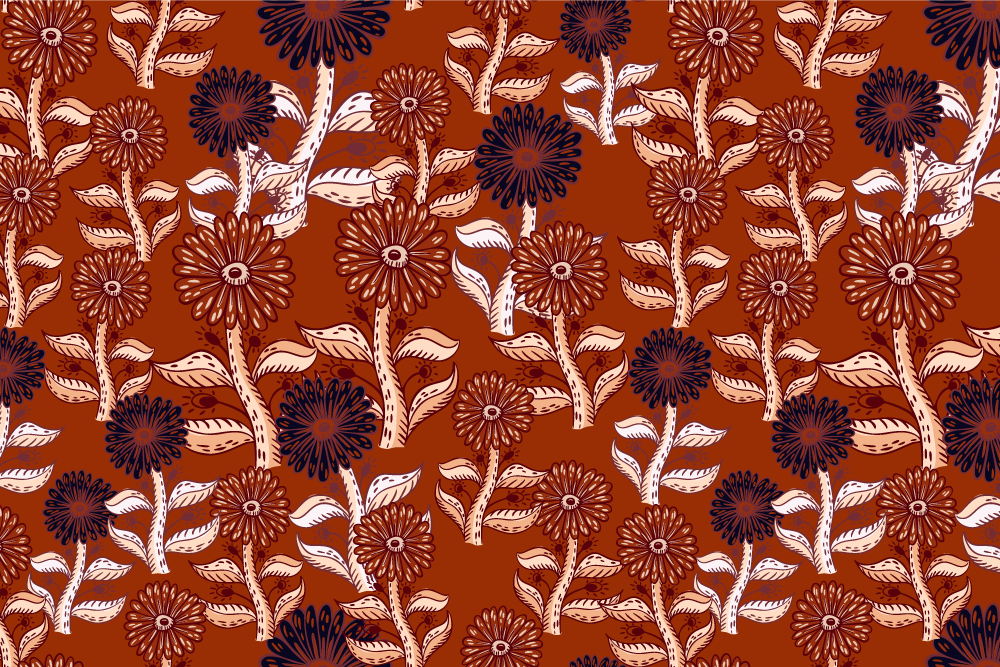 Tovaglietta americana originale decorata con fiori - TenStickers