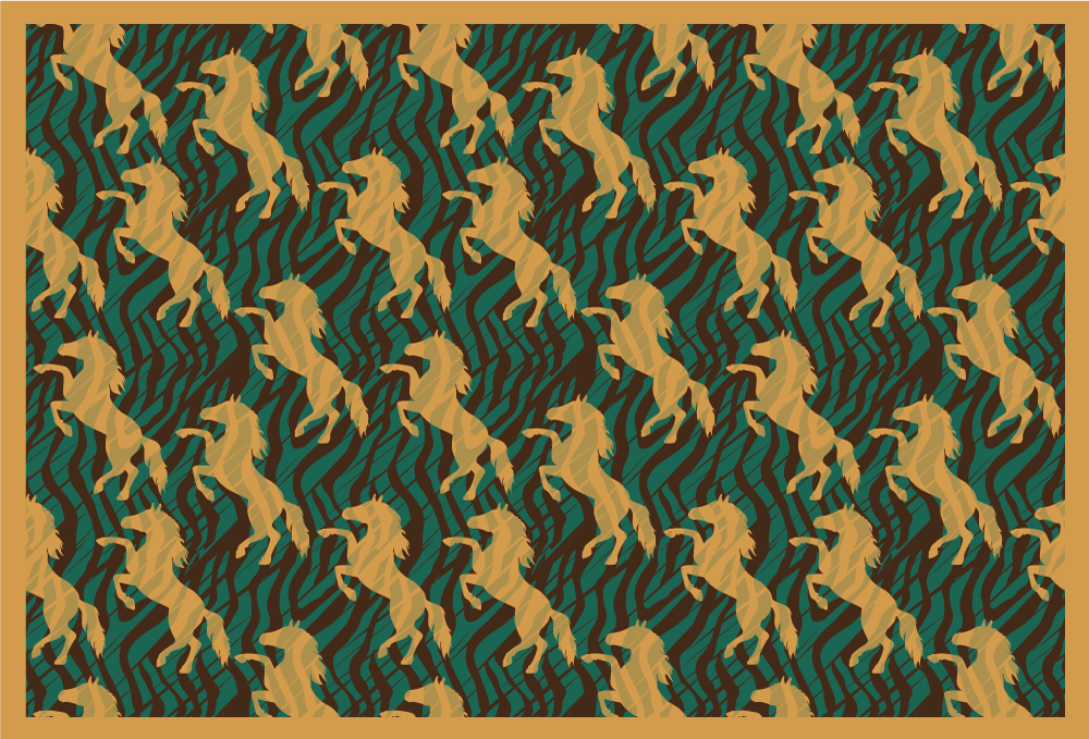 Tovaglietta americana originale motivo unicorno audace - TenStickers