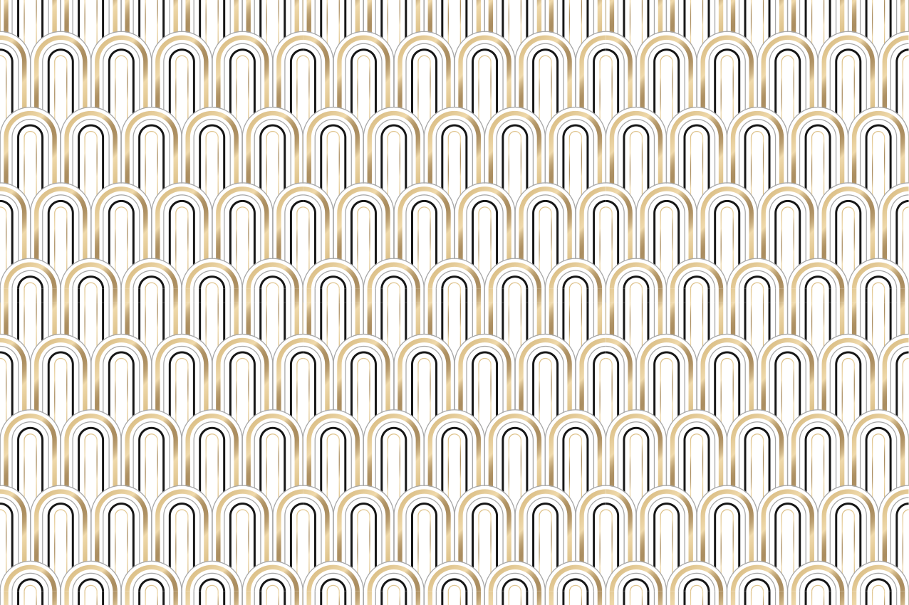 Tovaglietta americana moderna motivi a linee curve - TenStickers