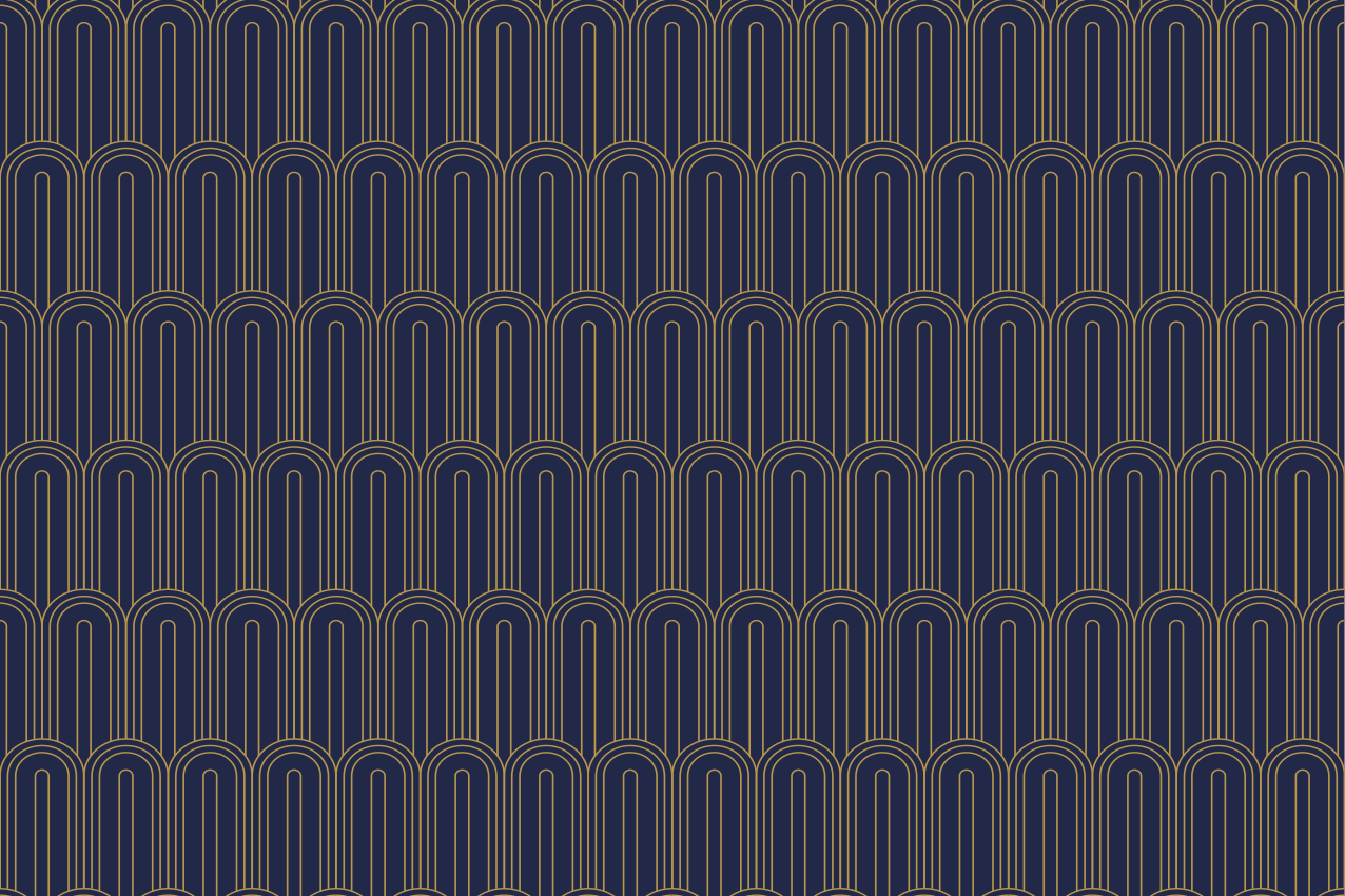 Tovaglietta americana moderna linee arcuate eleganti - TenStickers